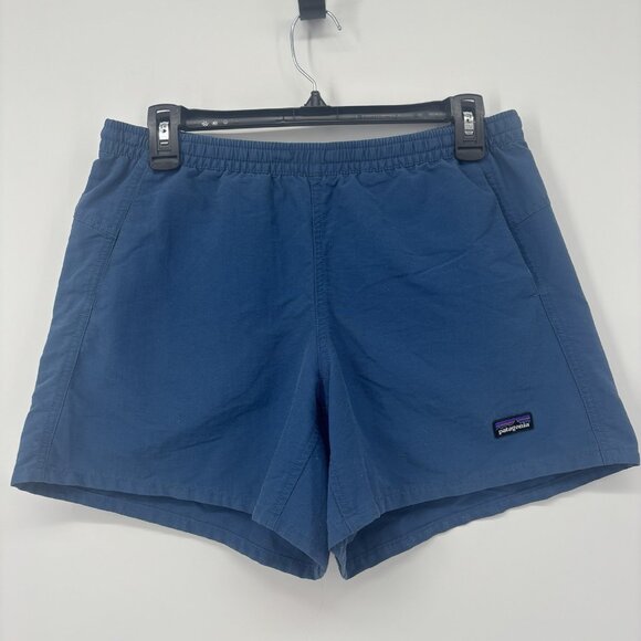Patagonia Nylon Shorts Blue Womens Size Small Drawstring Waist - Picture 1 of 11